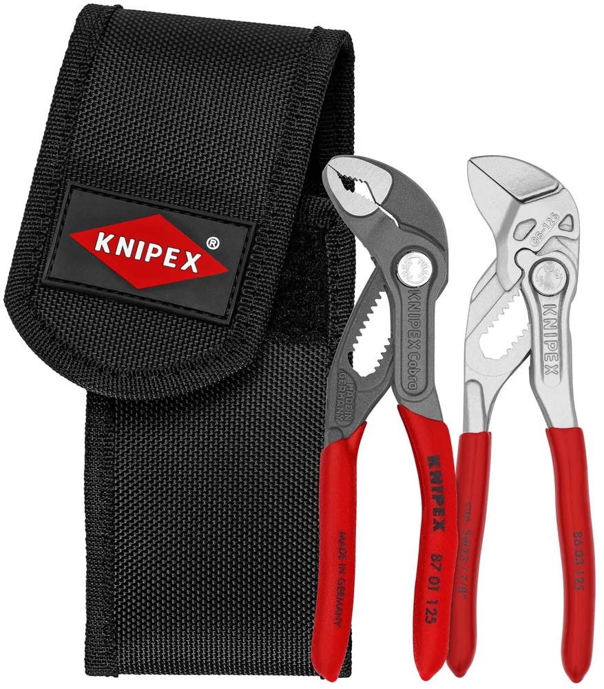 Knipex Set Kliješta Ključ 86 03 125 + Papagajke Cobra 87 01 125 U Torbici – 00 20 72 V04