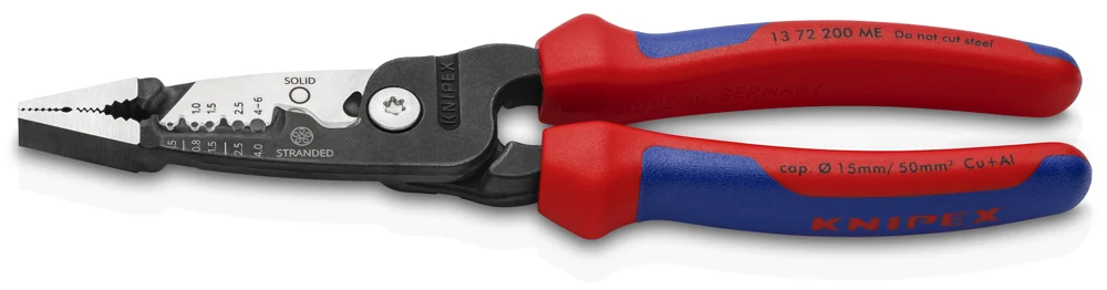 Knipex Kliješta Elektroinstalacijska Multifunkcionalna 200 mm – 13 72 200 ME