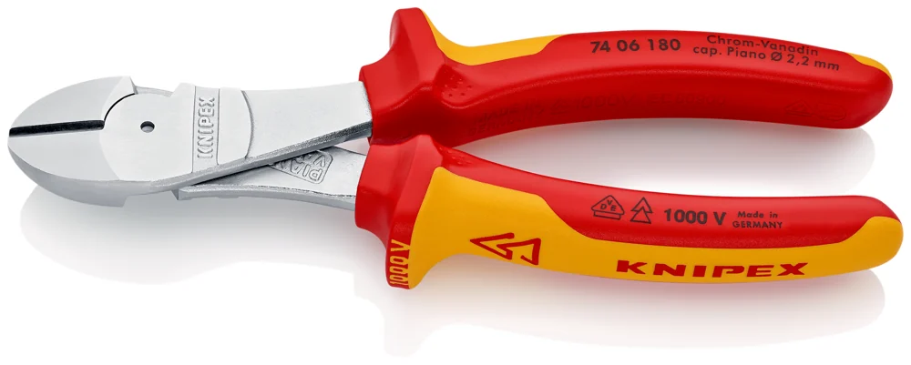 Knipex Kliješta Bočna Sječa – Sječice Ojačana 180mm 1000V – 74 06 180
