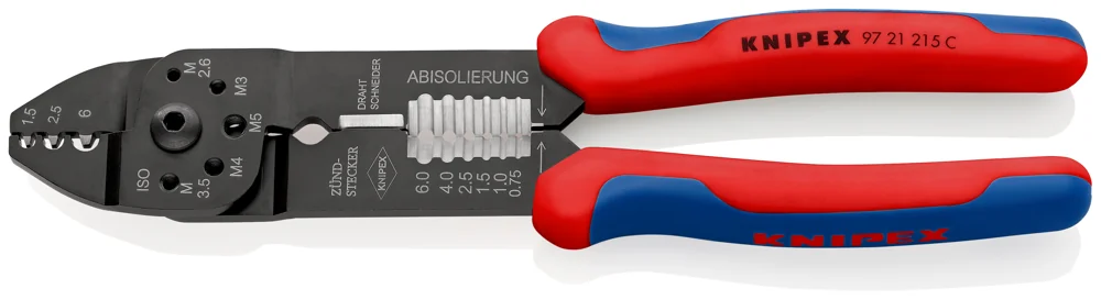 Knipex Kliješta Za Kabl Stopice Neizolirane 0,5 – 6,0 mm2 – 97 21 215 C