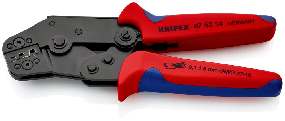 Knipex Kliješta Za Krimpanje Kabl Stopice Neizolirane 0,1 – 1,5 mm2 – 97 52 14