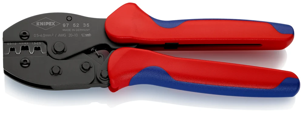 Knipex Kliješta Za Presanje Kabl Stopica Neizoliranih 0,5-6,0 mm2 PreciForce – 97 52 35