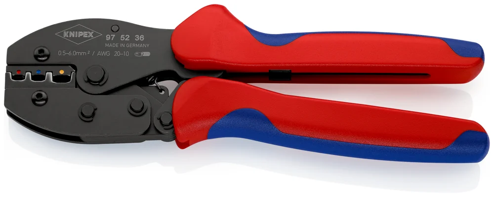 Knipex Kliješta Za Presanje Kabl Stopica Izoliranih 0,5-6,0 mm2 PreciForce – 97 52 36