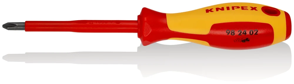 Knipex Odvijač Križni VDE PH2 x 100 / 212 mm 1000V – 98 24 02
