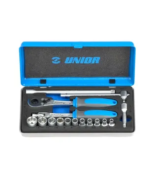 Unior – Ključevi nasadni, prihvat 1/4”, u metalnoj kutiji – 188BI