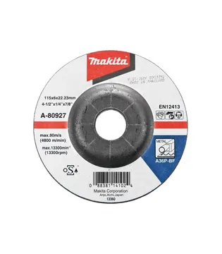 Makita – Brusna ploča za metal, ispupčena, abrazivni disk 125 mm D-18465