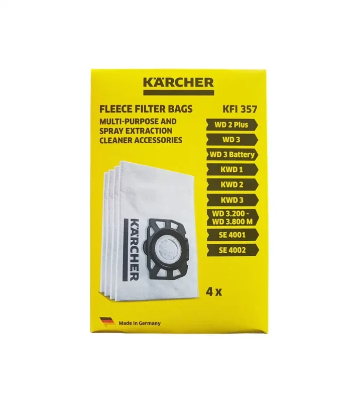 Kärcher – 4-dijelni set platnenih filter vrećica za usisivač WD 3