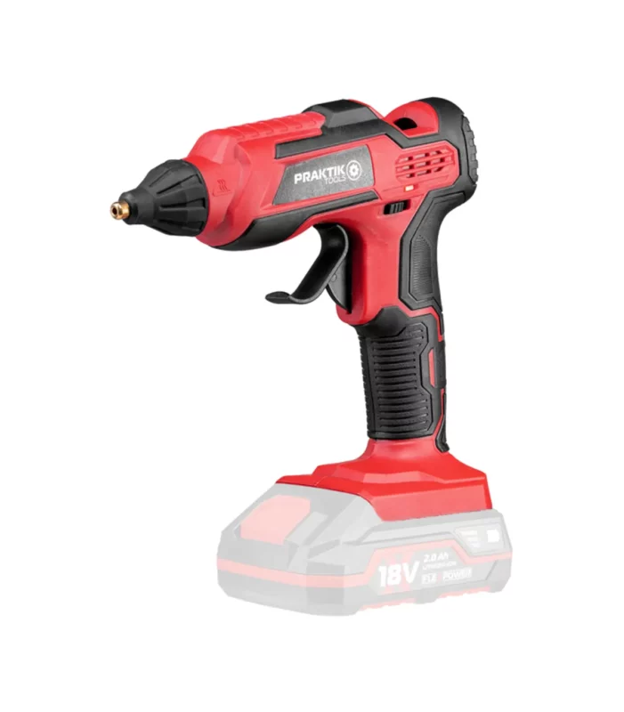 Praktik Tools – Akumulatorski pištolj za vruće lijepljenje 18 V 190°C PTQ158 SOLO