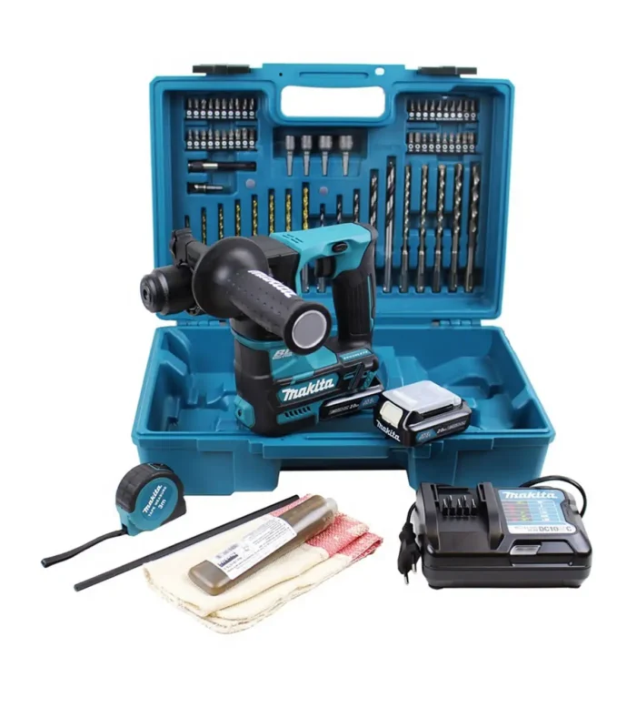 Makita – Akumulatorska bušilica čekić + SET PRIBORA SDS Plus HR166DWAE1