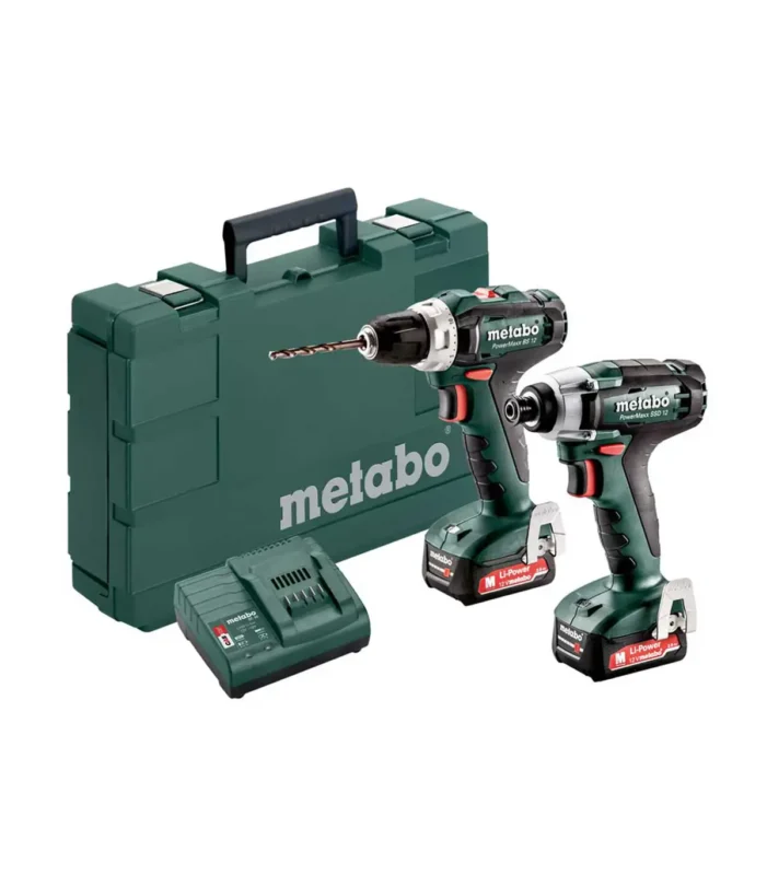 Metabo – Combo Set 2.7.1 12 V PowerMaxx 12 + PowerMaxx SSD 12, 2xAKU (2,0 Ah)