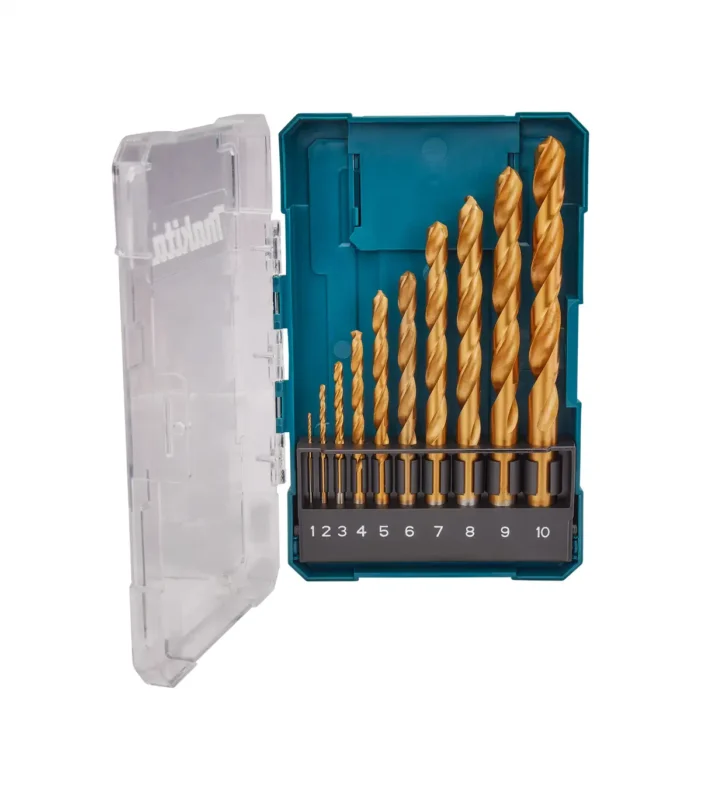 Makita – 10-dijelni set burgija HSS-TIN za metal