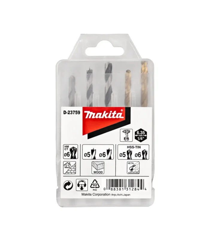 Makita – 5-dijelni set burgija D-23759