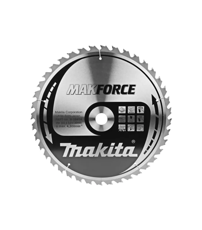 Makita – TCT List pile MAKForce za drvo 355×30 40Z B-08414