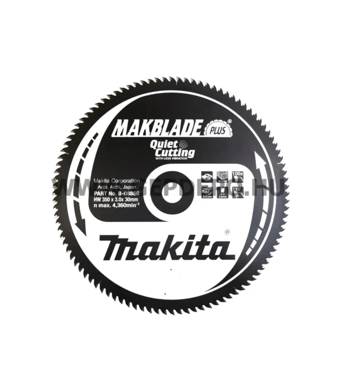 Makita – TCT Rezna ploča MAKBlade Plus za drvo 350×30 100Z B-08866