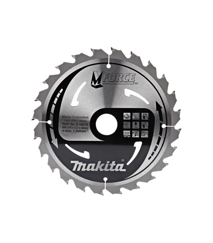 Makita – List / ploča za pilu M-Force 210×30 24Z (za drvo) B-32057