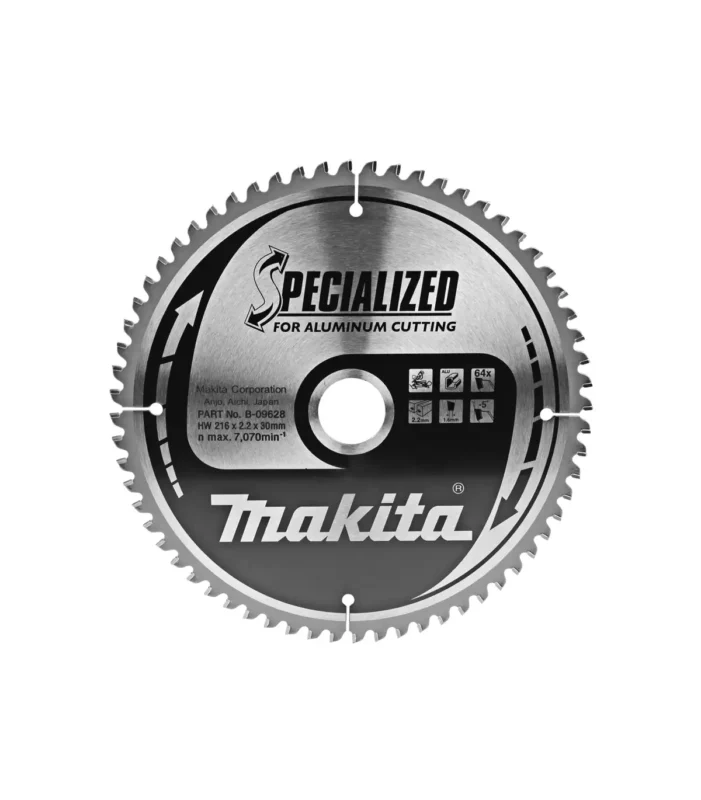Makita – List / ploča za pilu Specialized 216×30 64Z (za aluminij) B-33299