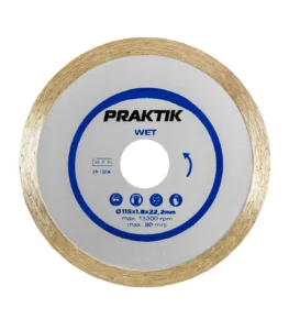 Praktik – Dijamantna rezna ploča puna 115×1,7×22 mm P091