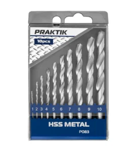 Praktik – 10-dijelna garnitura burgija za metal P083