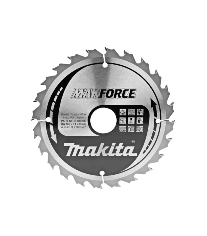 Makita – TCT list kružne pile za drvo 165 mm, 165x30x1,5 mm 40Z B-08436
