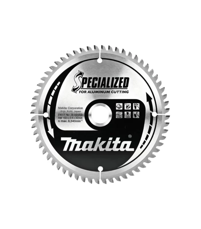 Makita – TCT list kružne pile za aluminijum 160 mm, 160x30x1,8 mm 60Z B-09569