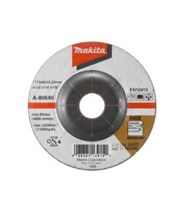 Makita – Brusna ploča za nehrđajući čelik, ispupčena, abrazivni disk 115 mm A-80640