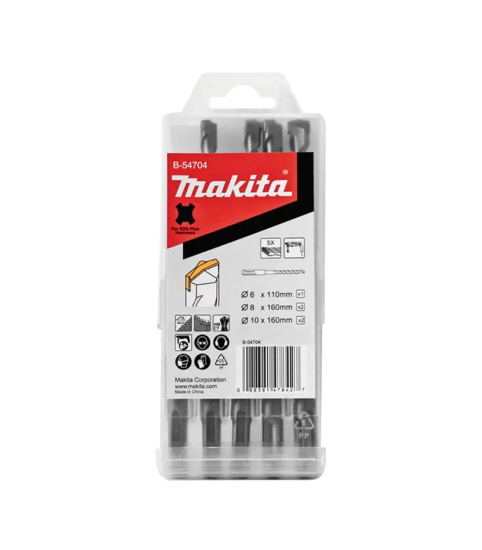 Makita – 5-dijelni set svrdala za SDS-PLUS bušilice B-54704