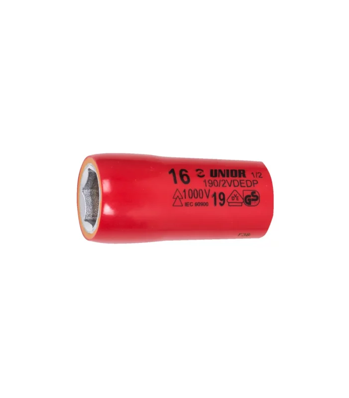 Unior – Ključ nasadni izoliran, prihvat 1/2″ , 6-kutni 27mm 190/2VDEDP