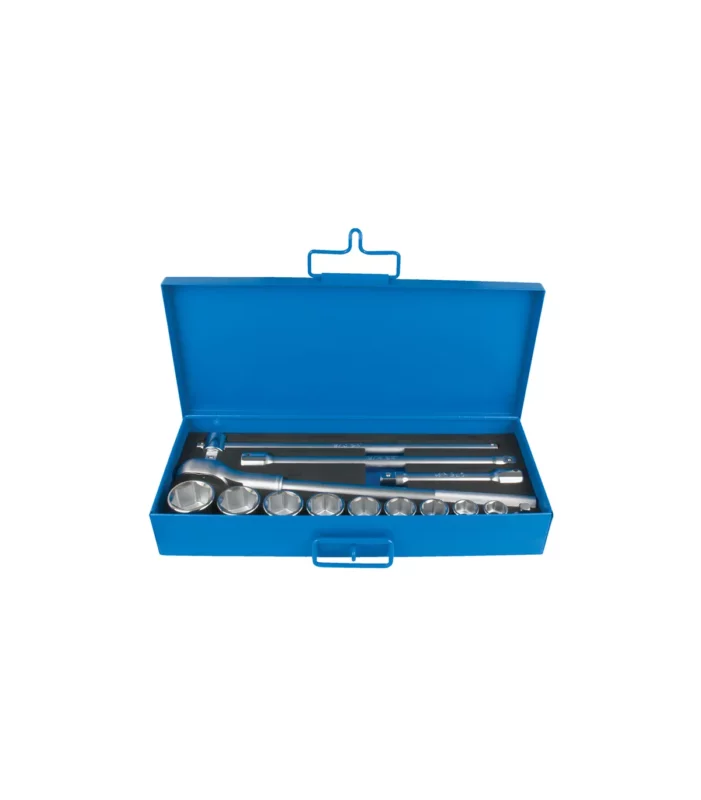 Unior – Garnitura nasadnih ključeva i pribora 3/4″ u metalnoj kutiji 197MB1