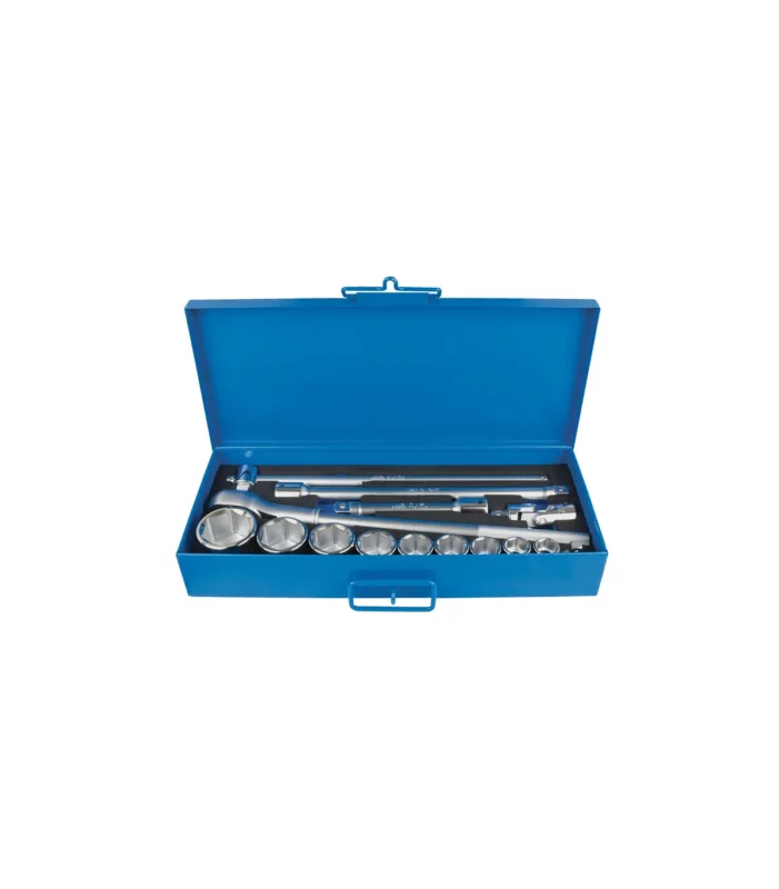 Unior – Garnitura nasadnih ključeva i pribora 3/4″ u metalnoj kutiji 197MB4