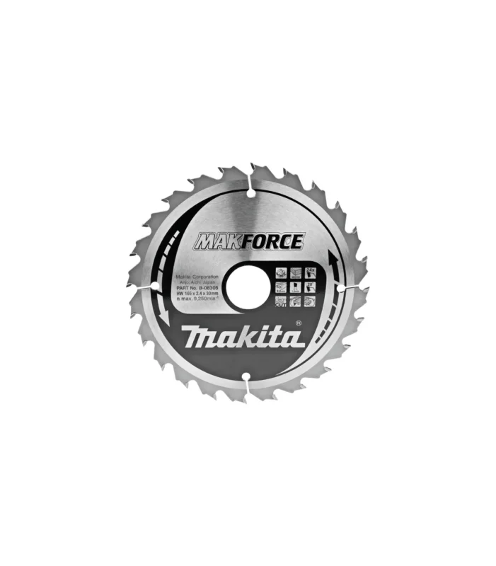 Makita  – TCT Oštrica za kružnu pilu za drvo 180x30x1,5 mm MAKForce B-08193