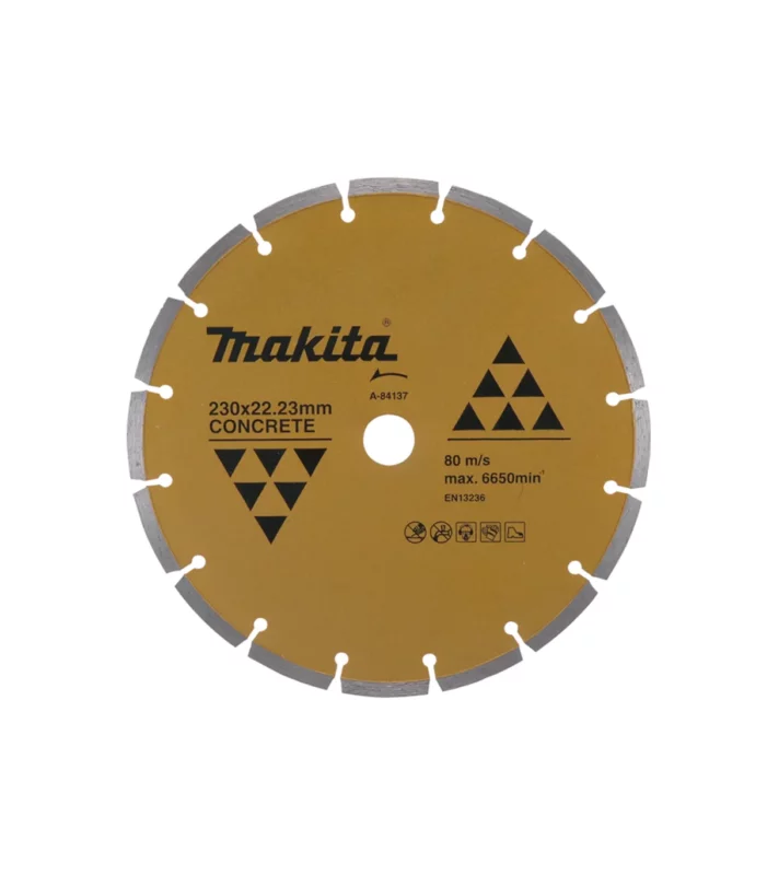 Makita – Dijamantna ploča sa segmentnim rubom za beton 230×22,23×2,5 mm