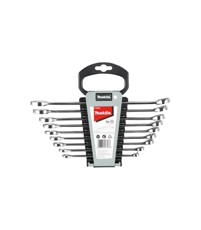 Makita – 9-dijelni set okasto viljuškastih ključeva B-65539 8-18 mm