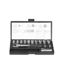 Makita – 14 dijelni set nasadnih ključeva 1/4″, 3/8″, 10-19 mm B-65595