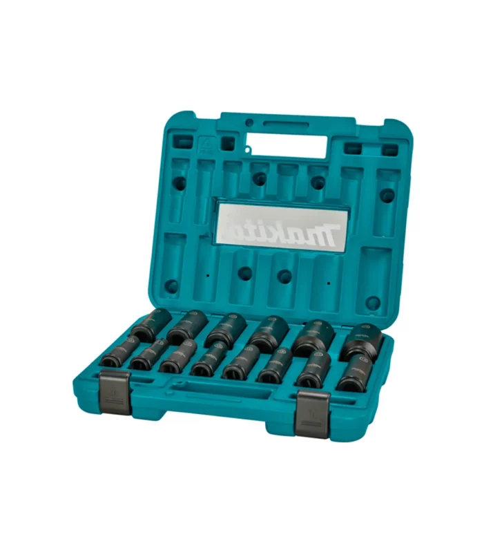 Makita – 14-dijelni set nasadnih ključeva Impact Black 1/2″ dugi E-16586